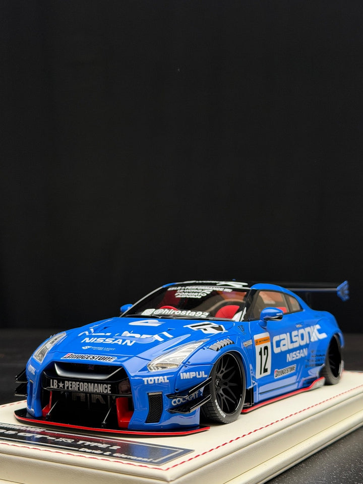 Nissan GT-R Type 2 LBWK (Blue/ CALSONIC Decals) [Davis & Giovanni] 1/18 scale
