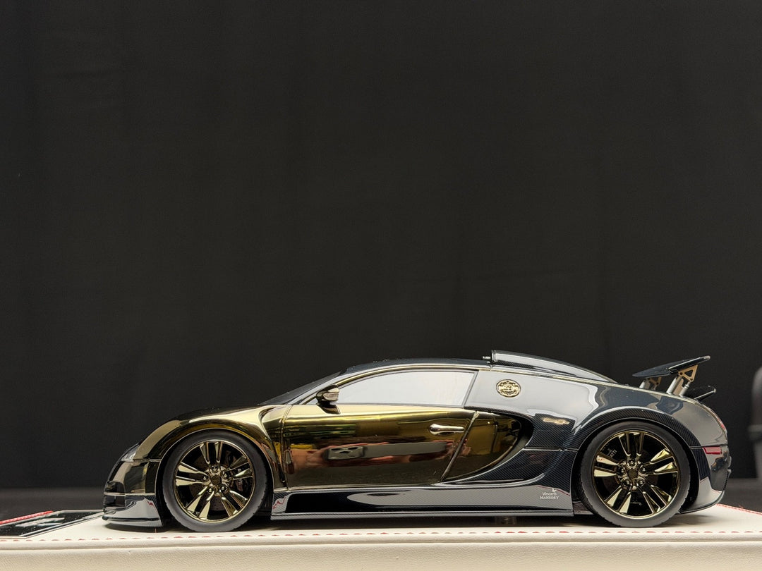 Bugatti Veyron Mansory "Vincero" (Chrome/ Carbon) [Davis & Giovanni] 1/18 scale