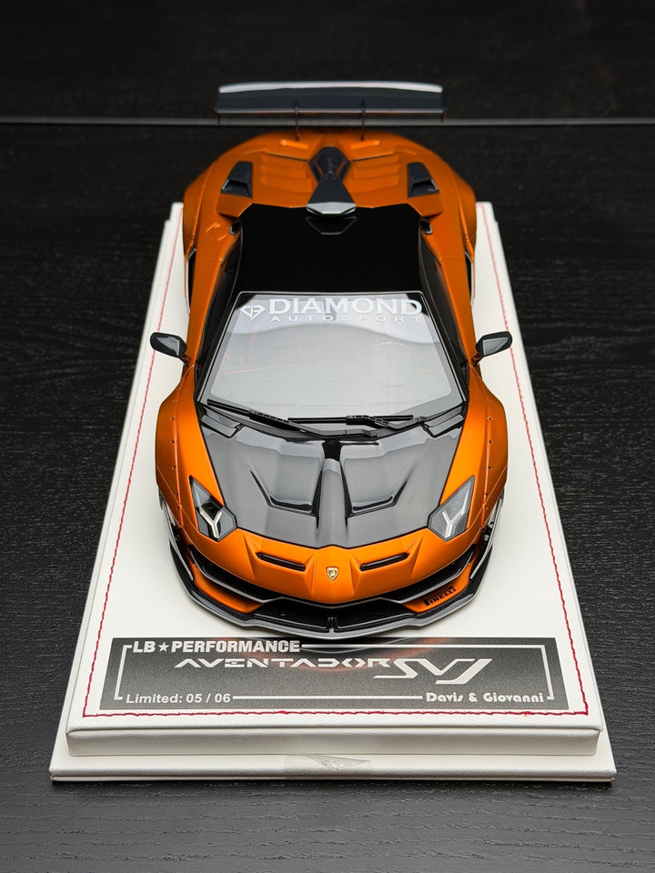 Lamborghini Aventador SVJ LBWK (Matte Chrome Orange)[Davis & Giovanni]1:18 scale