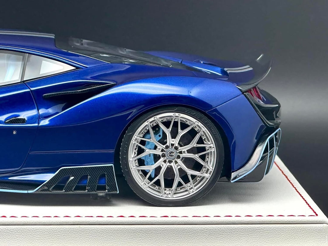 Ferrari F8 Tributo KEYVANY (Metallic Blue) [Davis & Giovanni] 1:18 scale