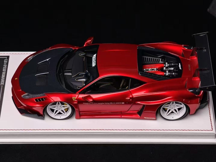 Ferrari 458 GT LBWK (Metallic Chrome Red) [Davis & Giovanni] 1:18 scale