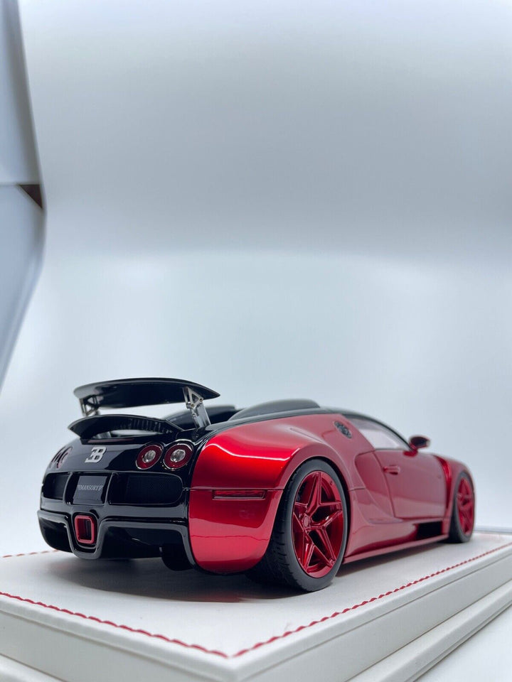 Bugatti Veyron Mansory "Vincero" (Red, SIGNED) [Davis & Giovanni] 1:18 scale