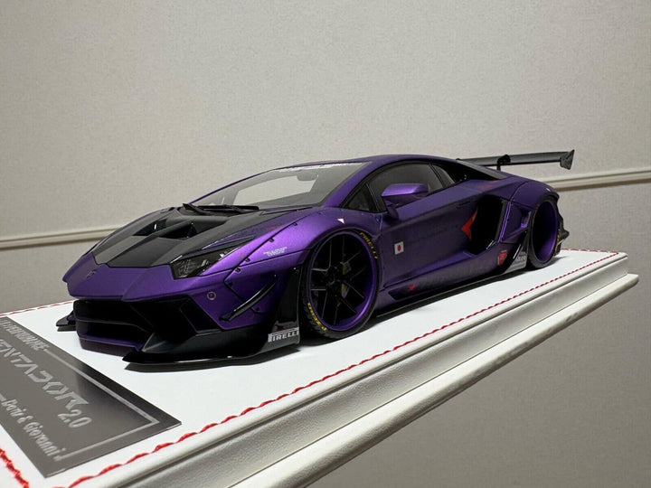 Lamborghini Aventador 2.0 LBWK (Purple Zero Fighter)[Davis & Giovanni]1/18 scale