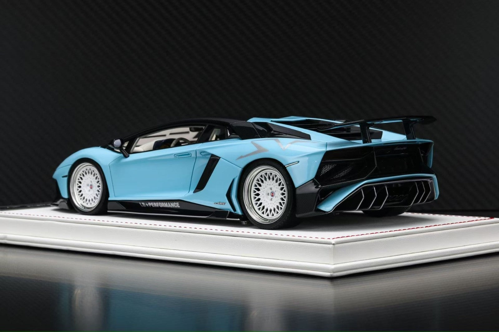 ミニカー LBWorksLamborghini Aventador Light Blue LAMBORGHINI AVENTADOR LBWK BB BLUE FULLY OPENING 1/64 DIECAST CAR