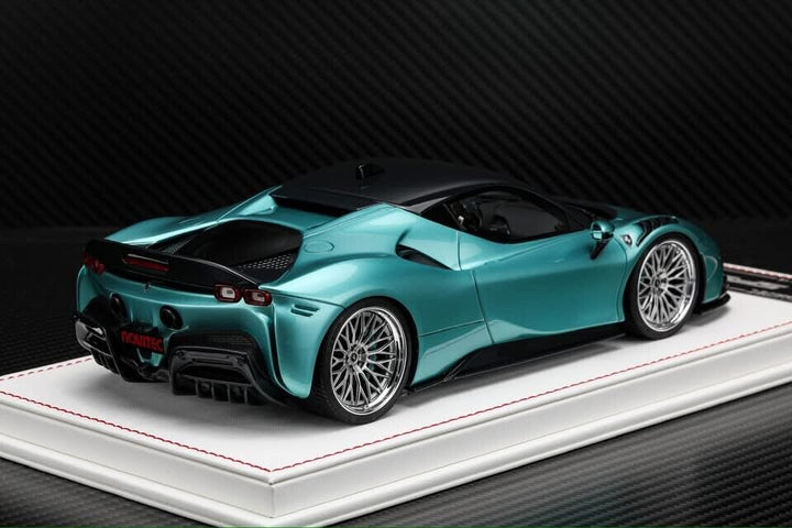 Ferrari SF90 Stradale NOVITEC (Turquoise) [Davis & Giovanni] 1/18 scale