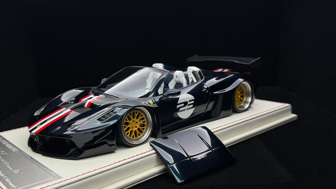 Ferrari 458 Spider GT LBWK (Metallic Blue)[Davis & Giovanni] 1/18 scale- 1 OF 1