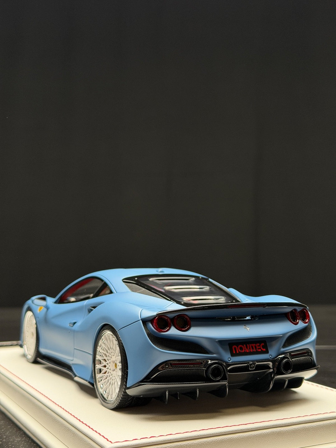 Ferrari F8 Tributo NOVITEC (Matte Blue) [Davis & Giovanni] 1:18 scale - 1 OF 1