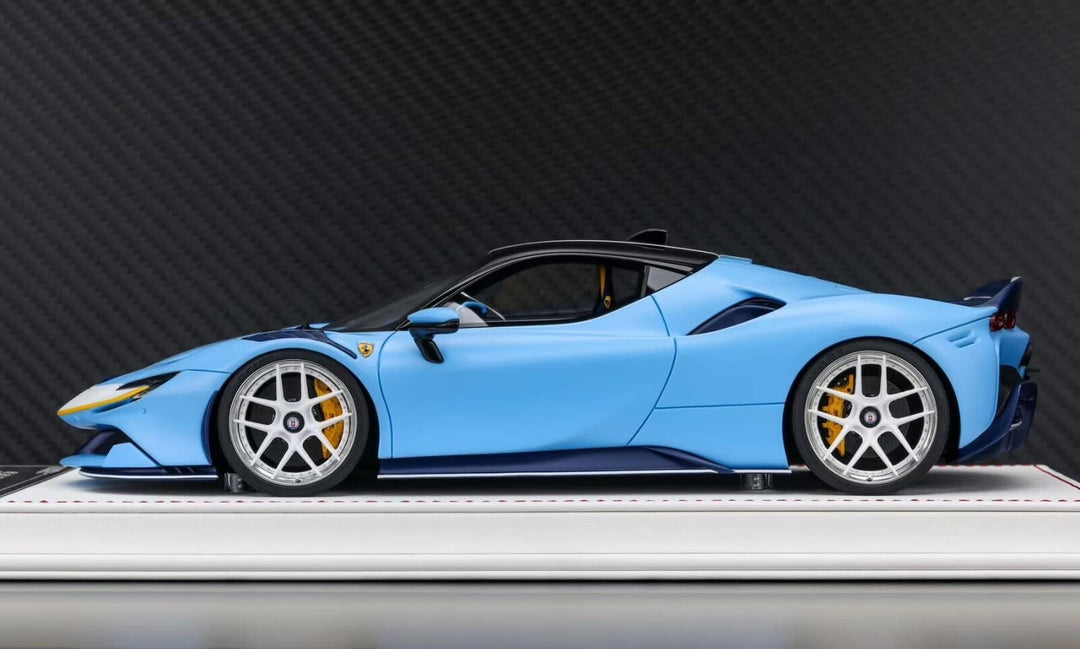 Ferrari SF90 Stradale NOVITEC (Matte Baby Blue) [Davis & Giovanni] 1:18 scale