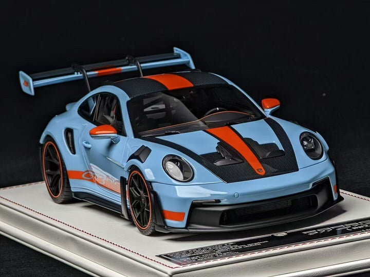 Porsche 911 GT3 RS (Blue /Carbon/ Orange) [Davis & Giovanni] 1/18 scale