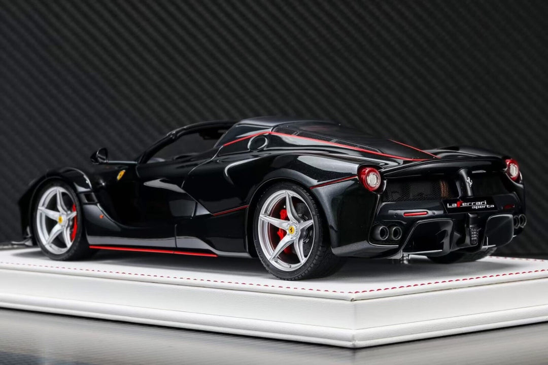 Ferrari LaFerrari Aperta (Black/ Red Stripes) [Davis & Giovanni] 1:18 scale