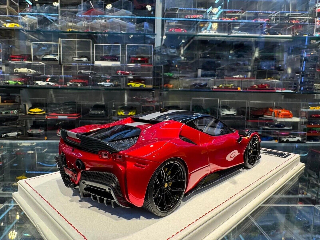 Ferrari SF90 Stradale NOVITEC (Metallic Red) [Davis & Giovanni] 1/18 scale