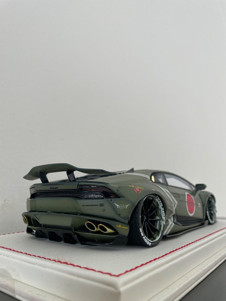 Lamborghini Huracan LBWK x Mansory (Matt Green ZF) [Davis & Giovanni] 1/18 scale