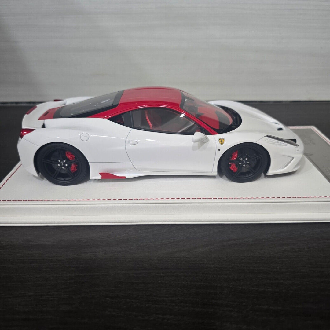 Ferrari 458 Speciale (White/ Red) [Davis & Giovanni] 1:18 scale
