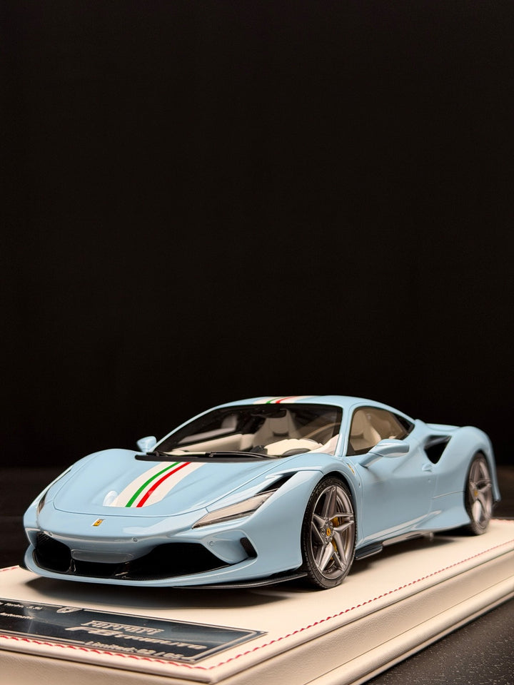 Ferrari F8 Tributo (Baby Blue) [Davis & Giovanni] 1:18 scale