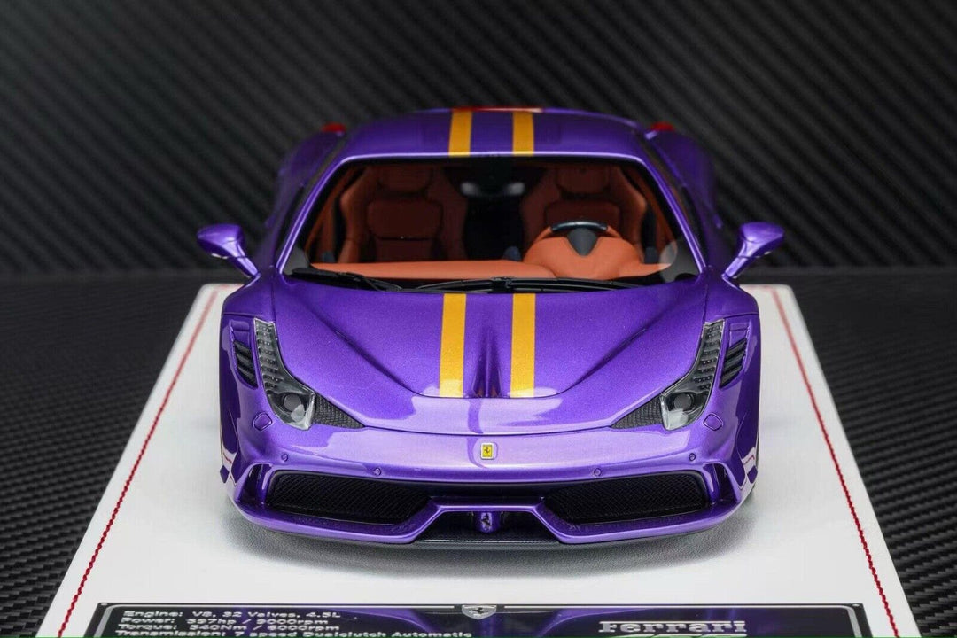 Ferrari 458 Speciale (Metallic Purple) [Davis & Giovanni] 1/18 scale