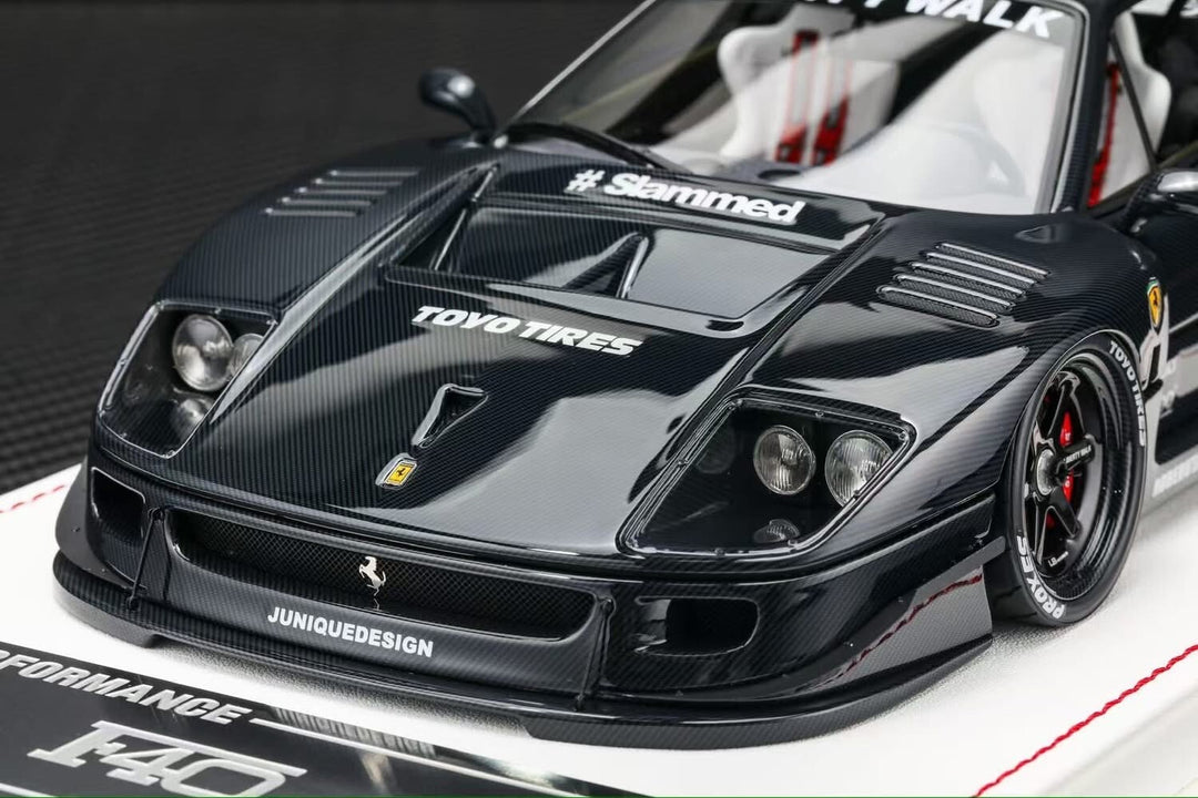 Ferrari F40 LBWK (Full Gloss Carbon Fiber) [Davis & Giovanni] 1:18 scale