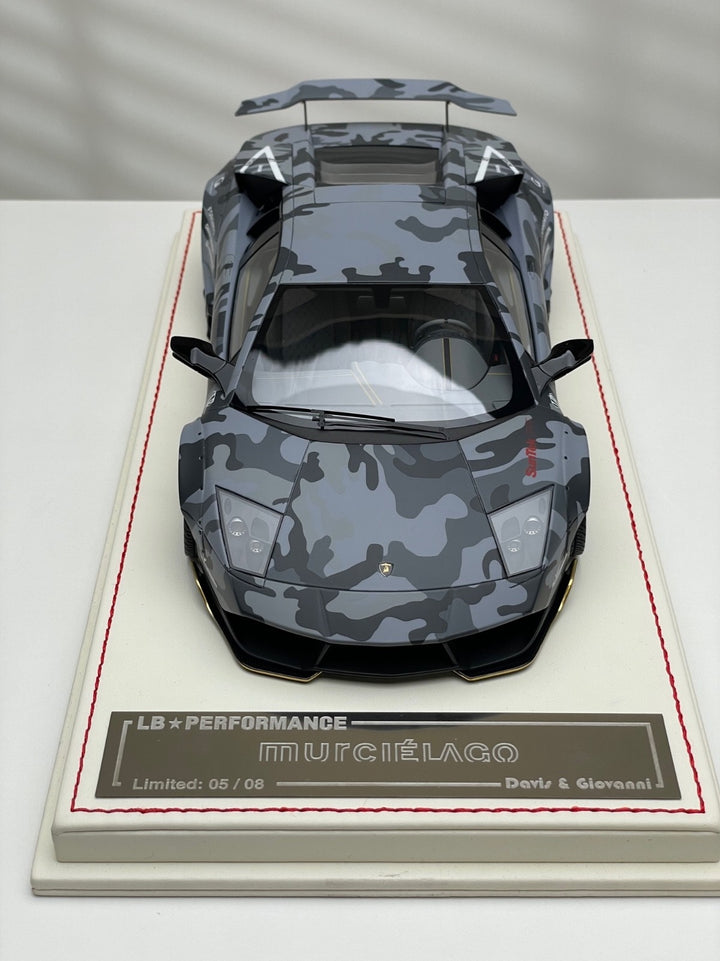 Lamborghini Murcielago LBWK (Matte Dark Gray Camo) [Davis & Giovanni] 1:18 scale