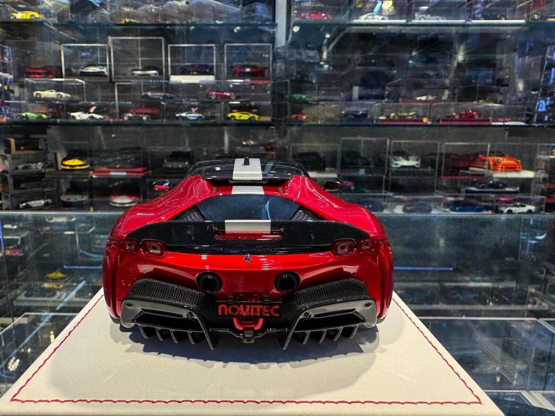 Ferrari SF90 Stradale NOVITEC (Metallic Red) [Davis & Giovanni] 1/18 scale