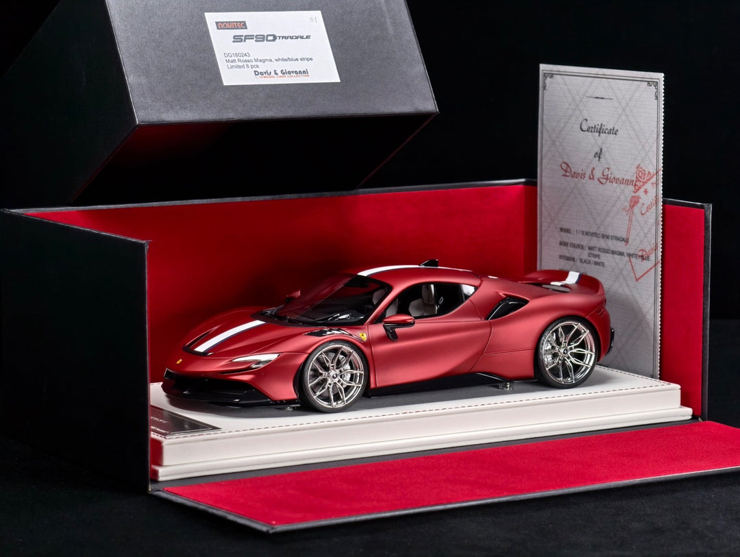 Ferrari SF90 Stradale NOVITEC (Matte Rosso Magma) [Davis & Giovanni] 1/18 scale