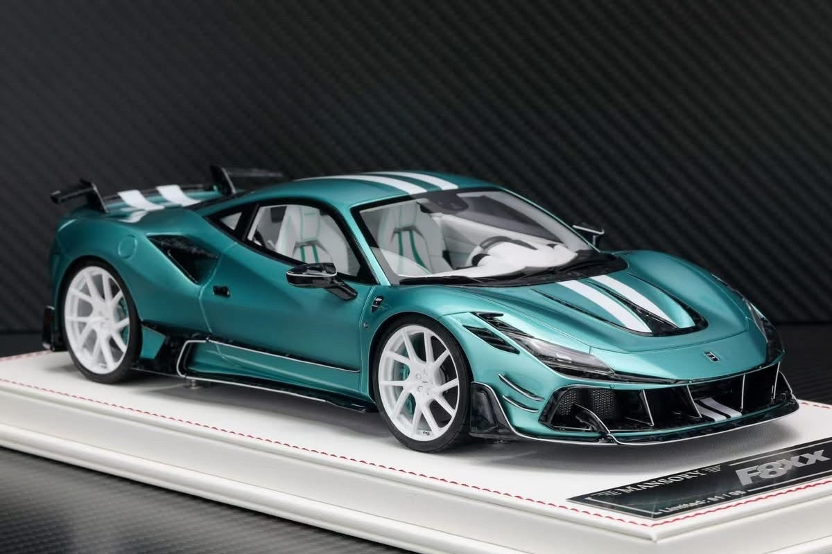 ミニカー Davis & Giovanni f8 mansory Ferrari F8XX Mansory (Ice Blue/ White) [Davis & Giovanni] 1:18 scale