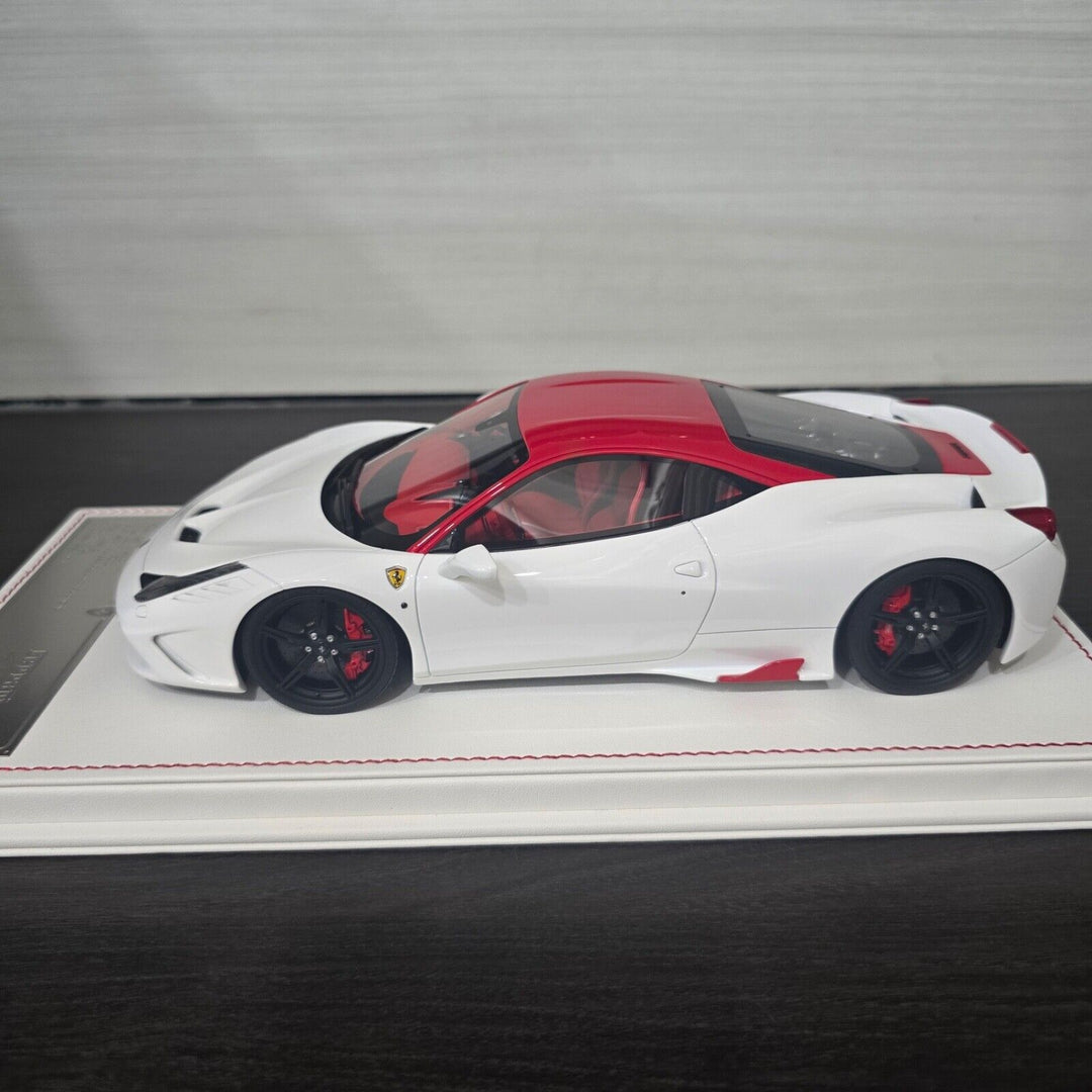 Ferrari 458 Speciale (White/ Red) [Davis & Giovanni] 1:18 scale
