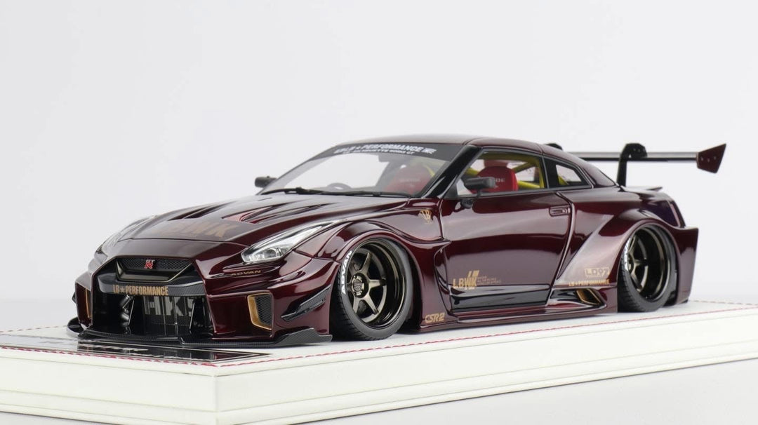 Nissan R35 GT-RR LBWK (Wine Red) [Davis & Giovanni] 1/18 scale