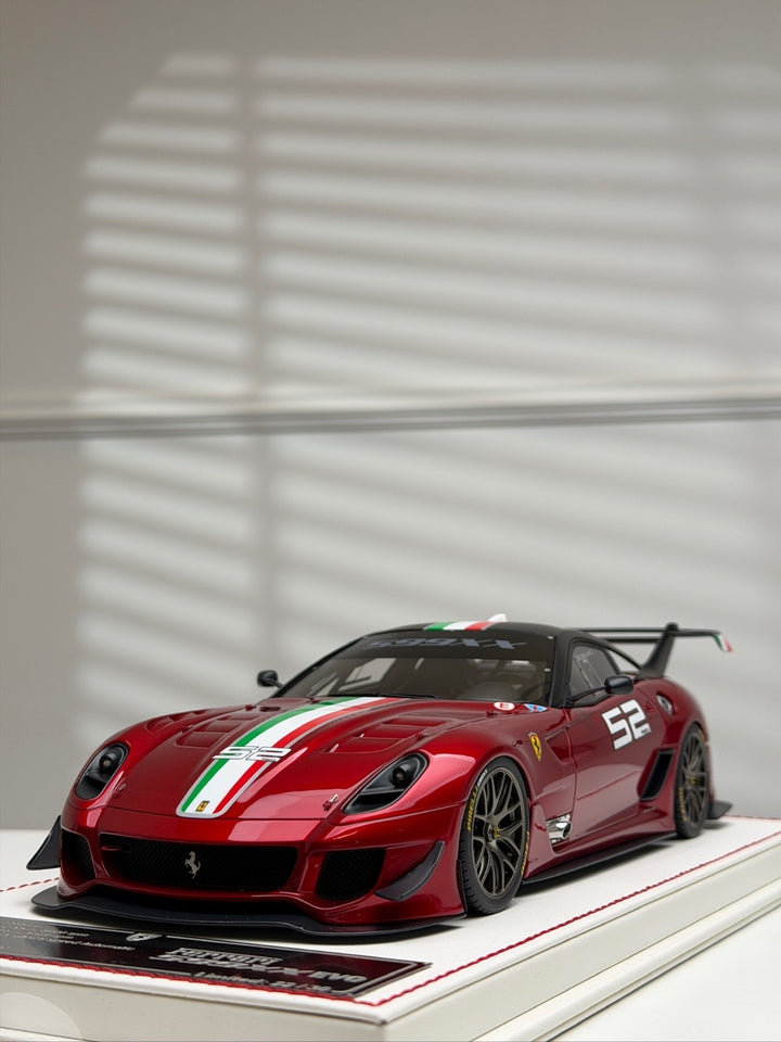 Ferrari 599XX EVO (Metallic Red/ Italy Stripe) [Davis & Giovanni] 1/18 scale