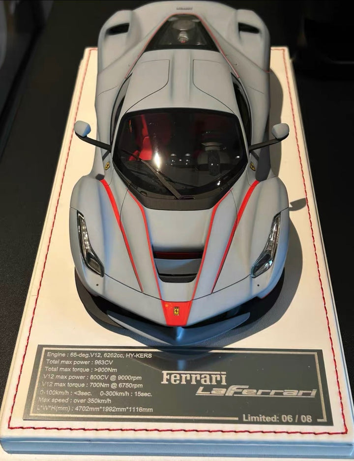 Ferrari LaFerrari (Matte Military Gray/ China) [Davis & Giovanni] 1:18 scale