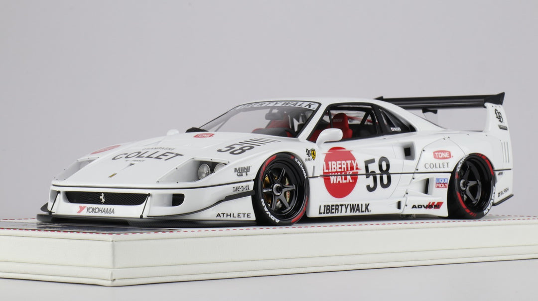 Ferrari F40 Competizione LBWK (White LBWK Livery) [Davis & Giovanni] 1/18 scale