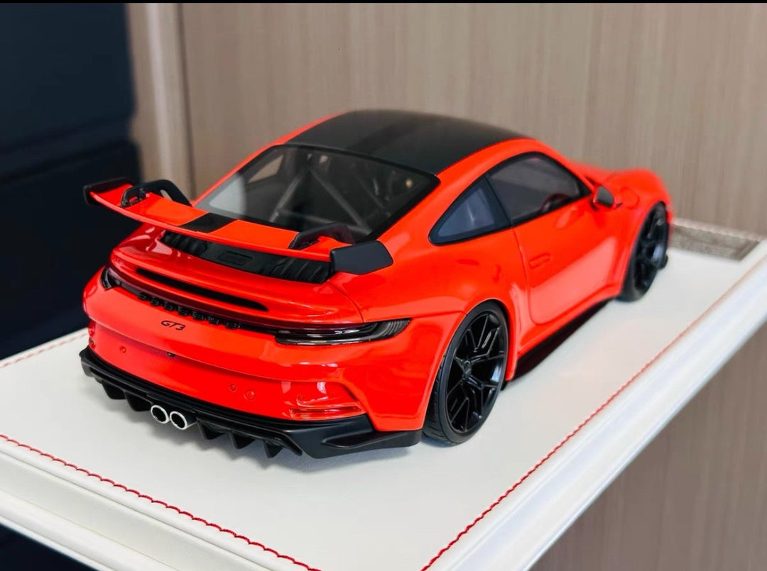 Porsche 911 GT3 (Red/ Black stripe) [Davis & Giovanni] 1/18 scale