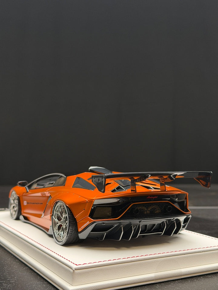 Lamborghini Aventador SVJ LBWK (Matte Chrome Orange)[Davis & Giovanni]1:18 scale