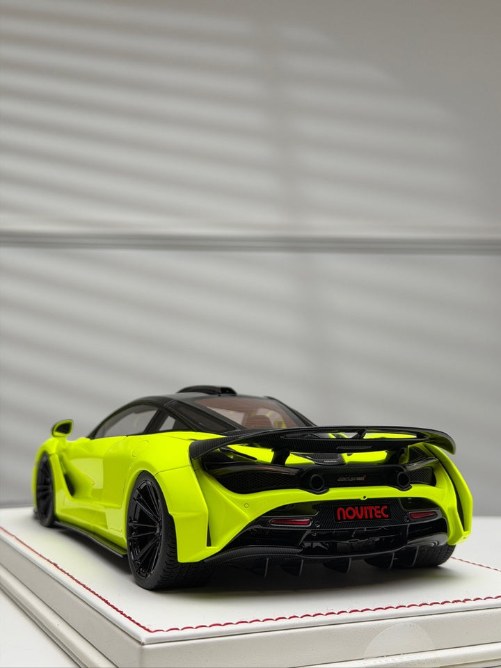 McLaren 720s N-LARGO NOVITEC (Neon Yellow) [Davis & Giovanni] 1/18 scale