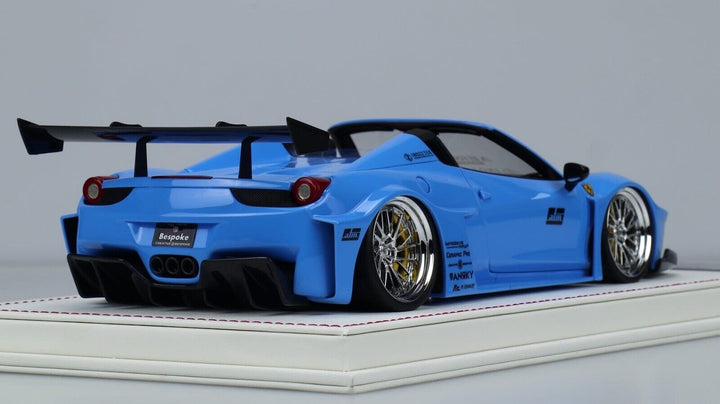 Ferrari 458 Spider GT LBWK (Blue) [Davis & Giovanni] 1/18 scale