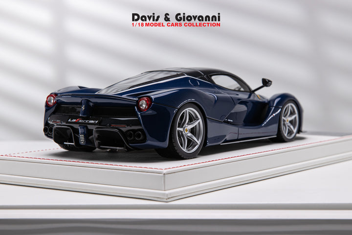 Ferrari LaFerrari (Blue Carbon Fiber) [Davis & Giovanni] 1/18 scale