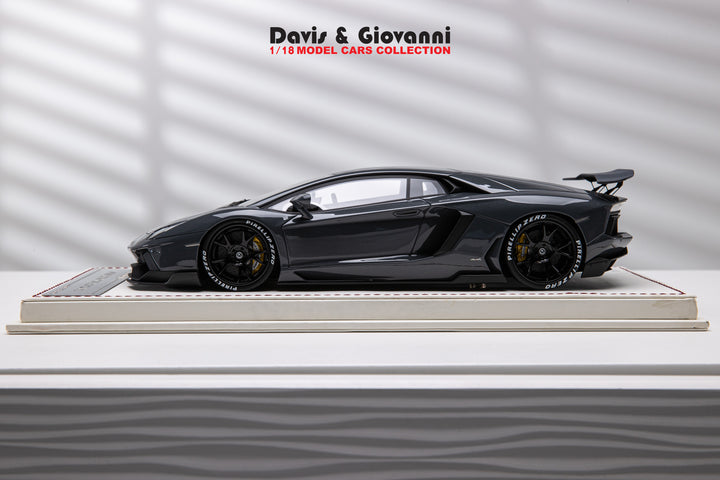 Lamborghini Aventador LBWK (Dark Gray) [Davis & Giovanni] 1/18 scale 1 OF 1