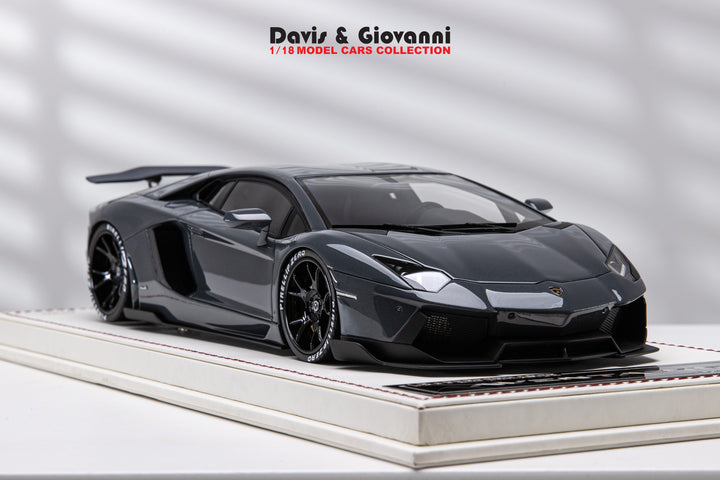 Lamborghini Aventador LBWK (Dark Gray) [Davis & Giovanni] 1/18 scale 1 OF 1