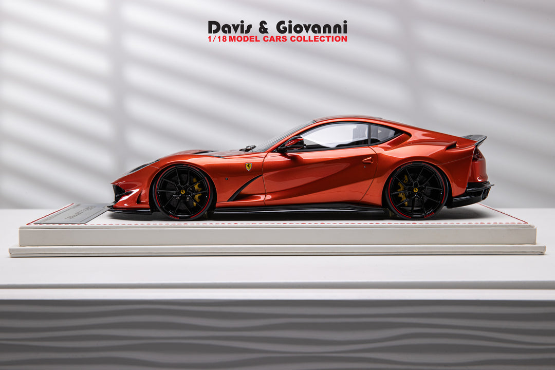 Ferrari 812 Superfast NOVITEC (Orange Metallic) [Davis & Giovanni] 1/18 scale