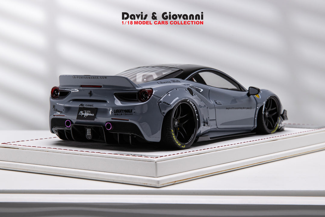 Ferrari 488 GTB LBWK (Gloss Dark Gray) [Davis & Giovanni] 1/18 scale