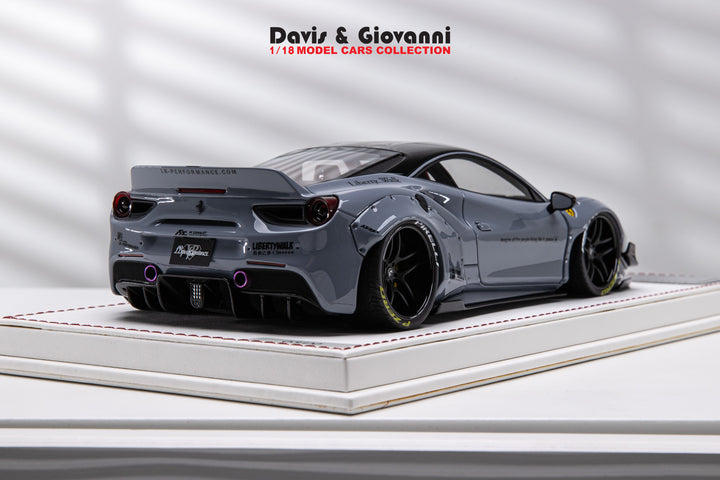 Ferrari 488 GTB LBWK (Gloss Dark Gray) [Davis & Giovanni] 1/18 scale