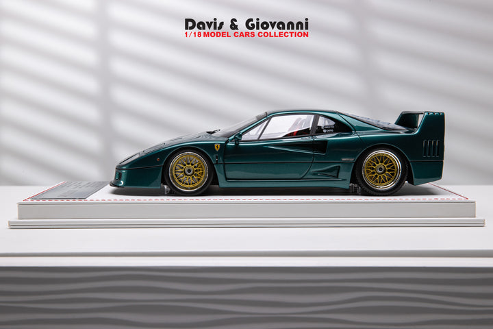 Ferrari F40 (Metallic Dark Green) [Davis & Giovanni] 1/18 scale