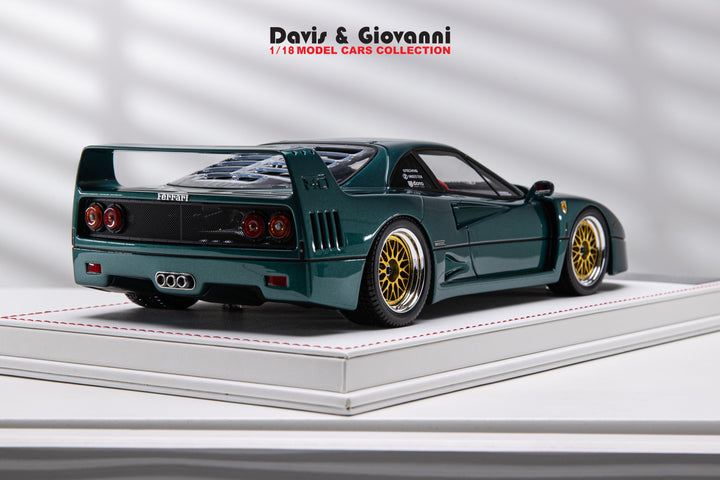 Ferrari F40 (Metallic Dark Green) [Davis & Giovanni] 1/18 scale