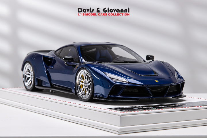 Ferrari F8 Tributo N-LARGO NOVITEC (Candy Blue) [Davis & Giovanni] 1/18 scale