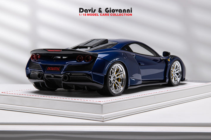 Ferrari F8 Tributo N-LARGO NOVITEC (Candy Blue) [Davis & Giovanni] 1/18 scale