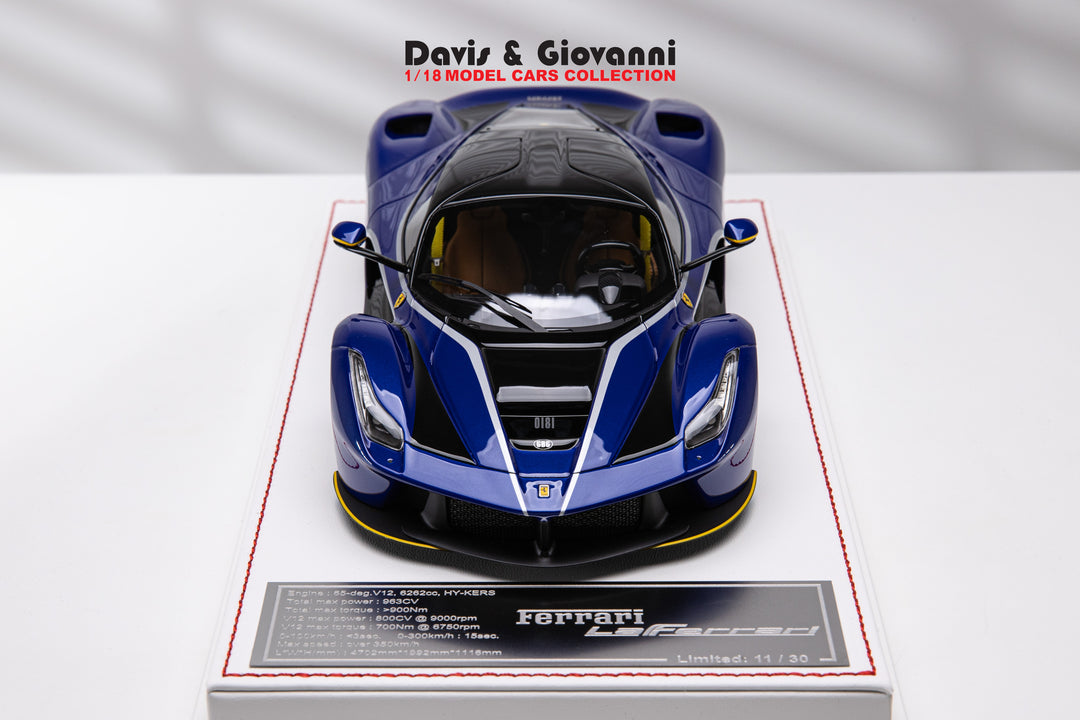 Ferrari LaFerrari (Metallic Blue) [Davis & Giovanni] 1/18 scale