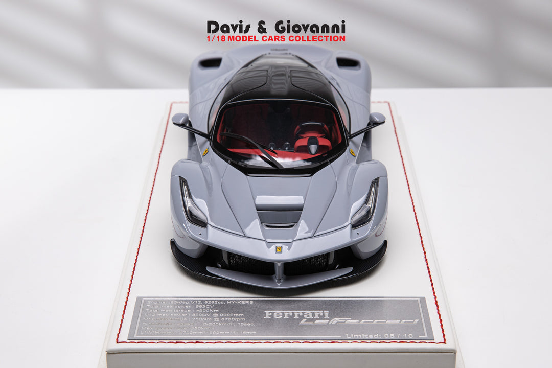 Ferrari LaFerrari (Nardo Gray) [Davis & Giovanni] 1/18 scale