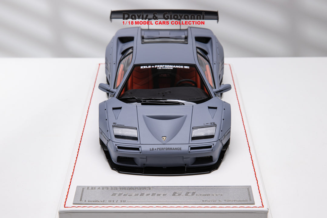 Lamborghini Diablo 6.0 LBWK (Matte Gray) [Davis & Giovanni] 1/18 scale