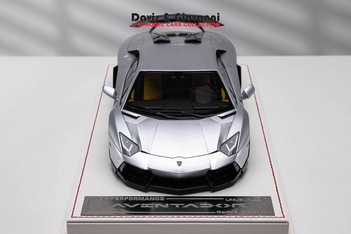 Lamborghini Aventador LBWK (Chrome Silver) [Davis & Giovanni] 1/18 scale