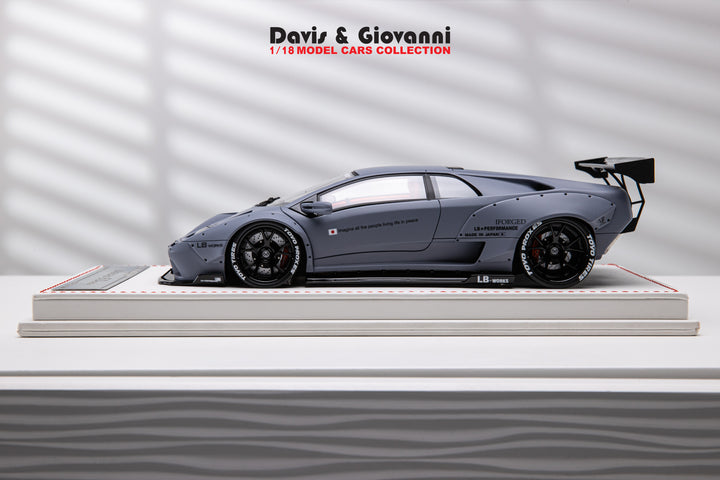 Lamborghini Diablo 6.0 LBWK (Matte Gray) [Davis & Giovanni] 1/18 scale