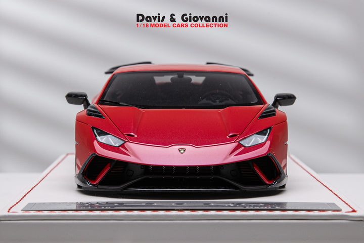 Lamborghini Huracan Performante NOVITEC (Red) [Davis & Giovanni] 1/18 scale