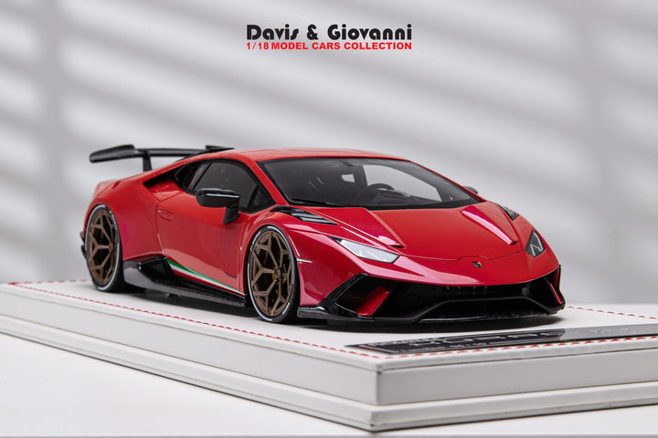 Lamborghini Huracan Performante NOVITEC (Red) [Davis & Giovanni] 1/18 scale